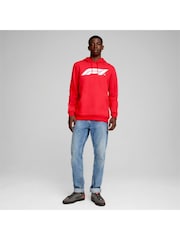 Puma Red Mens F1 ESS Logo Fleece Hoodie - Image 1 of 6