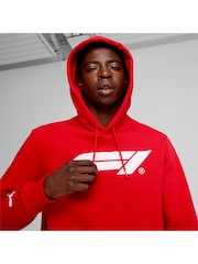 Puma Red Mens F1 ESS Logo Fleece Hoodie - Image 5 of 6