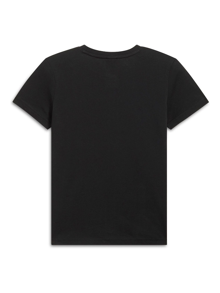 Puma Black Boys Scuderia Ferrari Race Big Shield T-Shirt - Image 2 of 2