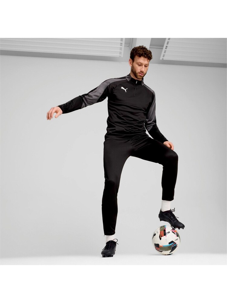 Puma Black Mens Individual LIGA Quarter Zip Top - Image 1 of 1