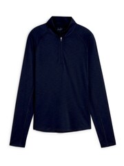 Синий - Puma Black Womens You-V Solid Golf 1/4 Zip Pullover Sweatshirt - Изображение 2 из 2