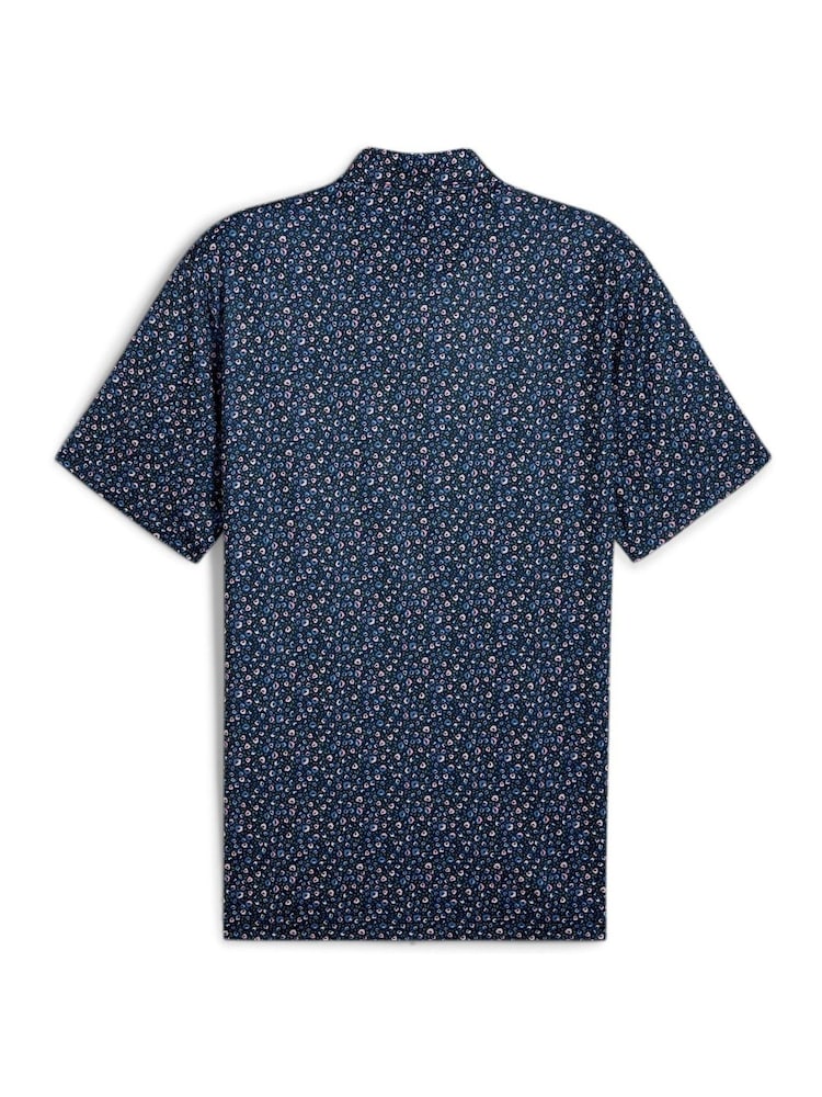 Puma Blue Mens MATTR Soto Golf Polo Shirt - Image 2 of 2