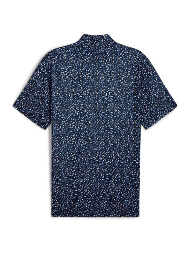 Puma Blue Mens MATTR Soto Golf Polo Shirt - Image 2 of 2 Puma Blue Mens MATTR Soto Golf Polo Shirt - Image 2 of 2