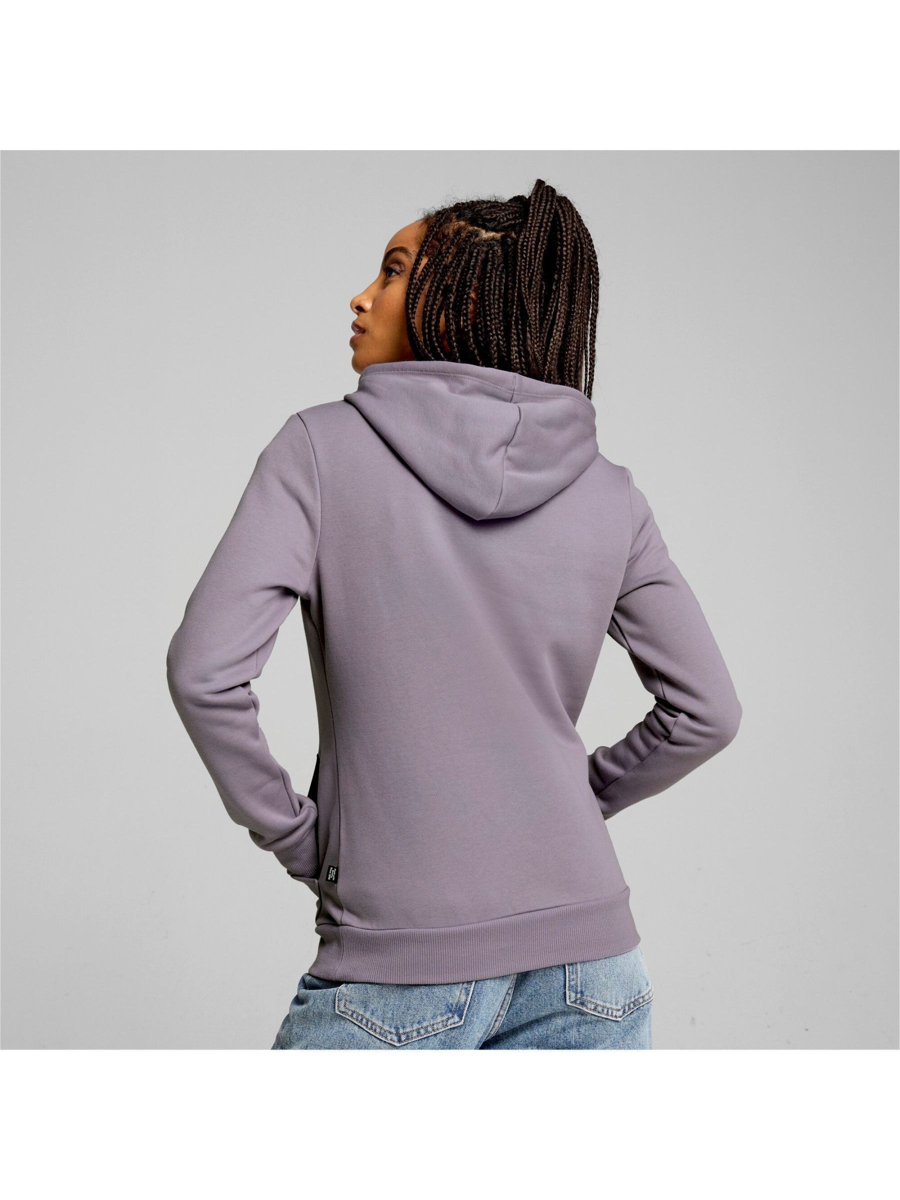 Buy Puma Purple Womens Essentials Logo FL Hoodie from Next USA