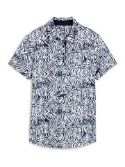 Puma White Womens CLOUDSPUN Zebra Short Sleeve Golf Polo Shirt - Image 1 of 3