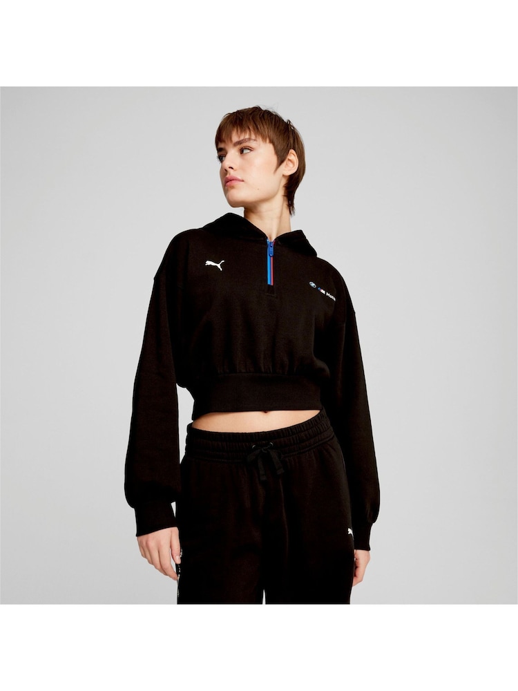 Puma Black Womens BMW M Motorsport ESS+ Half Zip Hoodie - Image 1 of 6
