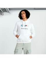 Puma White Mens BMW M Motorsport ESS Hoodie - Image 2 of 6