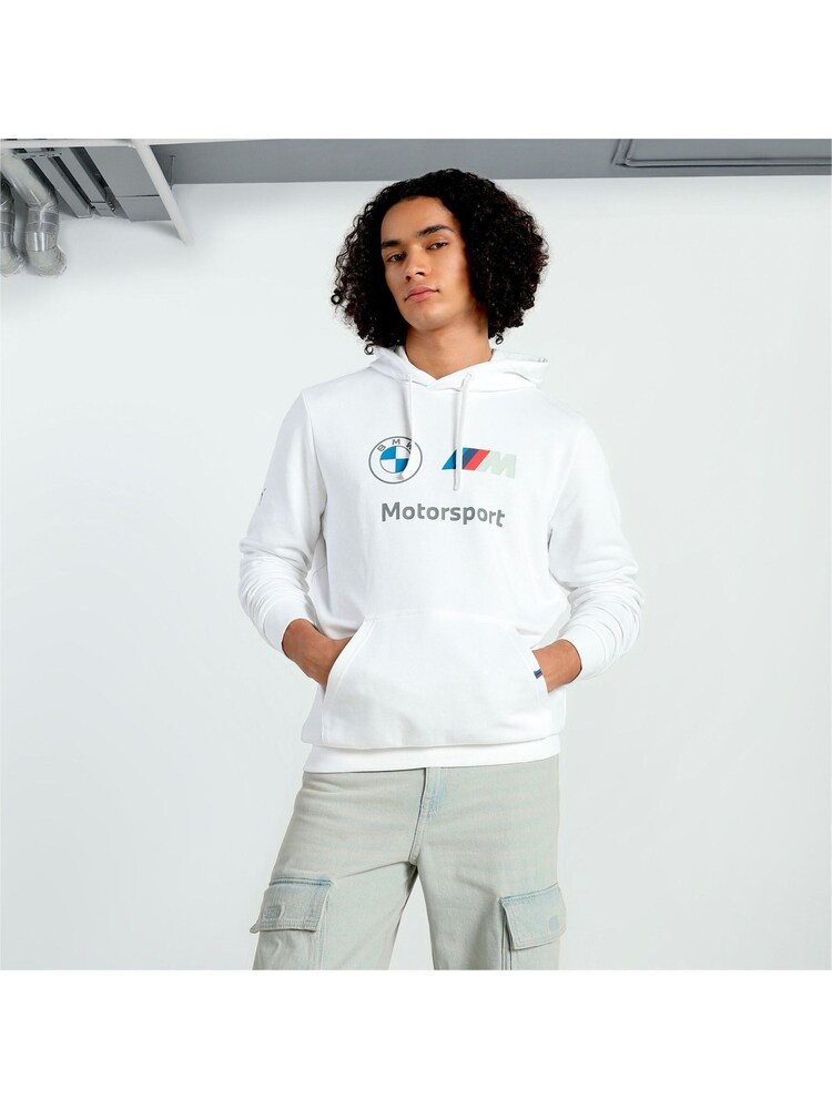 Puma White Mens BMW M Motorsport ESS Hoodie - Image 2 of 6