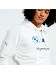 Puma White Mens BMW M Motorsport ESS Hoodie - Image 5 of 6