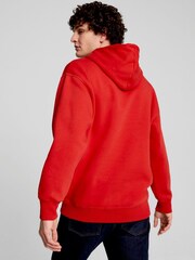 Puma Red Mens Scuderia Ferrari Race Big Shield Hoodie - Image 2 of 6