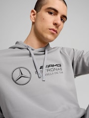 Puma Grey Mens Mercedes Amg Petronas F1 Ess Hoodie - Image 3 of 5