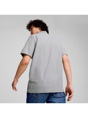 Puma Grey Mens Mercedes-AMG Petronas F1 Polo Shirt - Image 2 of 6