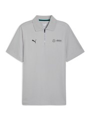Puma Grey Mens Mercedes-AMG Petronas F1 Polo Shirt - Image 5 of 6
