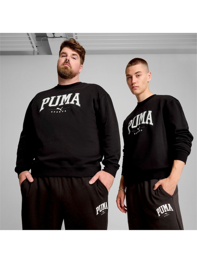 Puma Black Mens SQUAD Crewneck Sweatshirt - Image 1 of 6