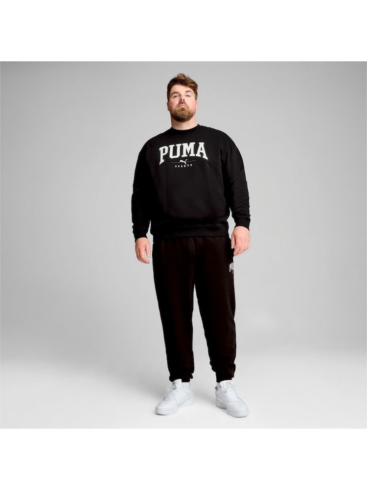 Puma Black Mens SQUAD Crewneck Sweatshirt - Image 2 of 6
