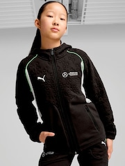 Puma Black Boys Mercedes-AMG Petronas F1 Hooded Sweat Jacket - Image 1 of 6