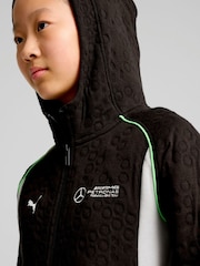 Puma Black Boys Mercedes-AMG Petronas F1 Hooded Sweat Jacket - Image 2 of 6