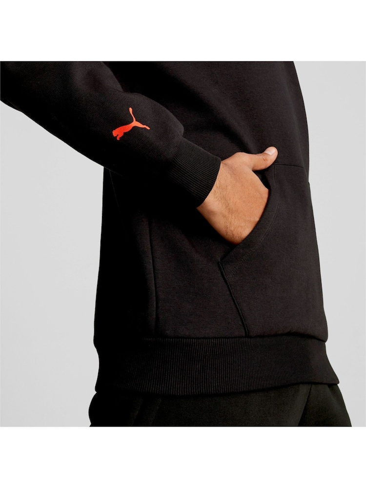 Puma Black Mens F1 ESS Logo Fleece Hoodie - Image 6 of 6