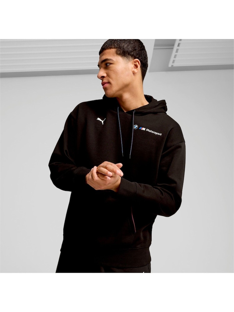 Puma Black Mens BMW M Motorsport ESS+ Fleece Hoodie - Image 1 of 6