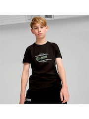 Puma Black Boys Mercedes-AMG Petronas F1 Logo T-Shirt - Image 1 of 6