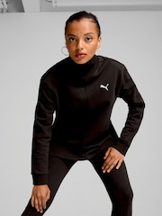 Puma Black Womens Her High Neck Crew Top - Image 1 of 6