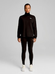 Puma Black Womens Her High Neck Crew Top - Image 2 of 6