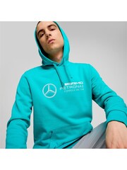 Puma Green Mens Mercedes Amg Petronas F1 Ess Hoodie - Image 4 of 6