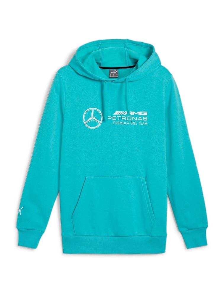 Puma Green Mens Mercedes Amg Petronas F1 Ess Hoodie - Image 6 of 6