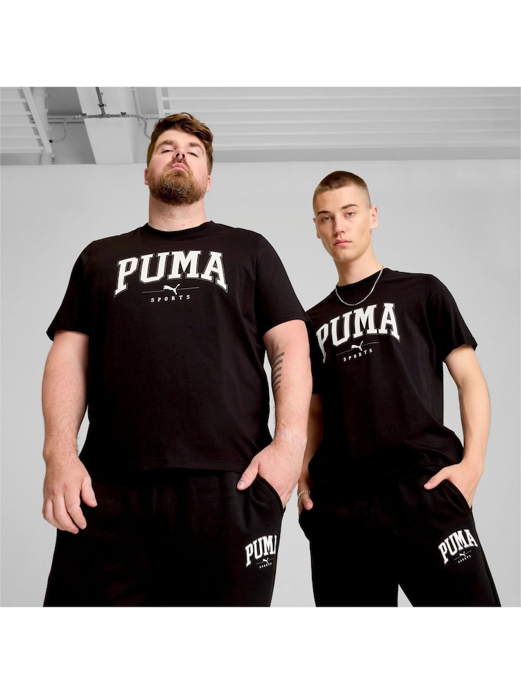 Puma Black Mens Squad 100% Cotton T-Shirt - Image 1 of 6