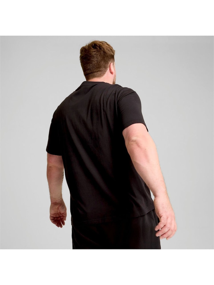 Puma Black Mens Squad 100% Cotton T-Shirt - Image 2 of 6