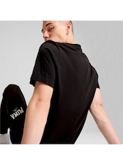 Puma Black Mens Squad 100% Cotton T-Shirt - Image 3 of 6