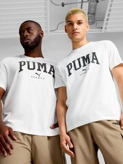 Puma White Mens Squad 100% Cotton T-Shirt - Image 3 of 6
