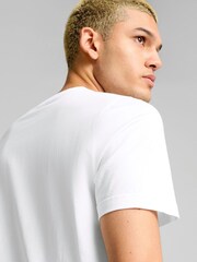Puma White Mens Squad 100% Cotton T-Shirt - Image 5 of 6