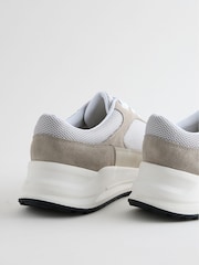 Neutral Smart Casual Lace Up Trainers - Image 3 of 6