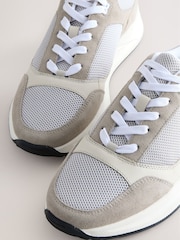 Neutral Smart Casual Lace Up Trainers - Image 4 of 6