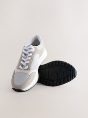 Neutral Smart Casual Lace Up Trainers - Image 5 of 6