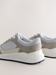 Neutral Smart Casual Lace Up Trainers - Image 6 of 6