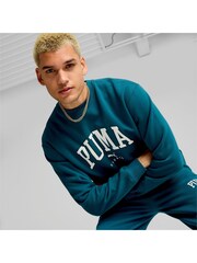 Puma Green Mens SQUAD Crewneck Sweatshirt - Image 4 of 6