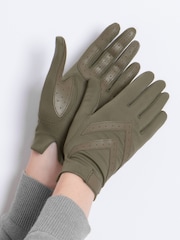 Totes Green Original Stretch Gloves With Brushed Lining And Smartouch - Image 1 of 2