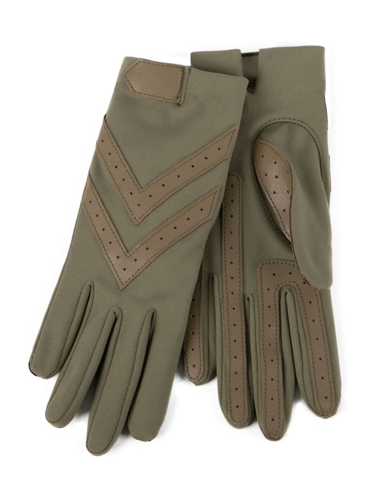 Totes Green Original Stretch Gloves With Brushed Lining And Smartouch - Image 2 of 2