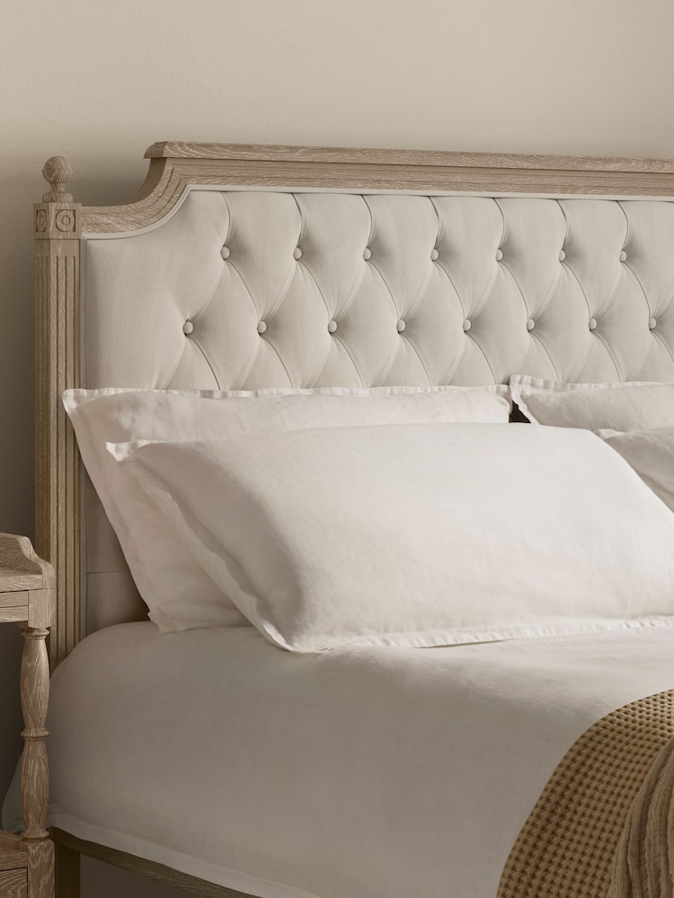 Feather & Black Weathered Oak Loire Bed With Low Foot With Footend End - Image 2 of 3