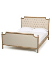 Feather & Black Weathered Oak Loire Bed With Low Foot With Footend End - Image 3 of 3