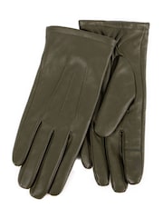 Totes Green 3 Point Smartouch Winter Leather Gloves - Image 2 of 2