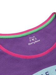 Harry Bear Purple Glitter Cactus Short Sleeve 100% Cotton Pyjamas - Image 4 of 6