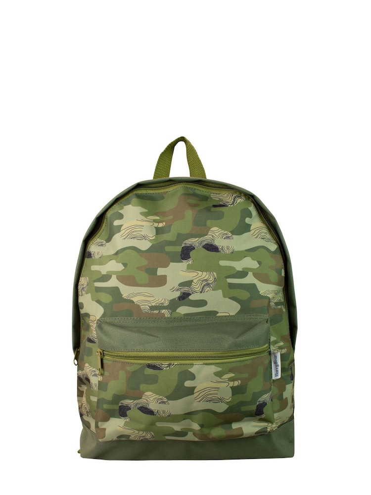 Harry Bear Green Camouflage Backpack - Image 1 of 5
