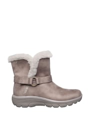 Brown - Skechers Easy Going Dreamers Slip In  Ankle Boots - Image 1 of 3