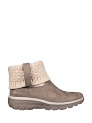 Brown - Skechers Easy Going Cosy Weather Boots - Image 1 of 3