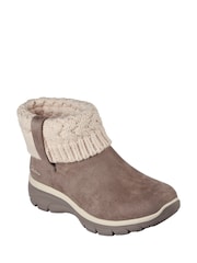 Brown - Skechers Easy Going Cosy Weather Boots - Image 2 of 3