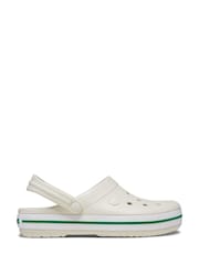 Crocs White Crocband Kids Clogs - Image 1 of 5
