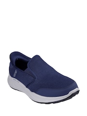 Skechers Blue Blue Equalizer 5.0 Slip In Wide Fit Trainers - Image 2 of 4